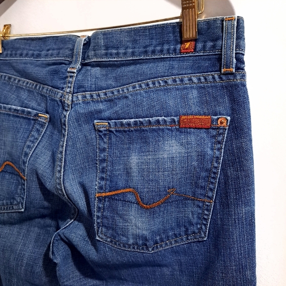 7 for all mankind | Men's long standard Blue Jeans - Picture 7 of 11